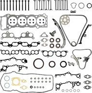 3RZ-FE Engine Head Gasket Bolt Set Timing Chain Kit w/Valve Set Fit for Toyota T100 Tacoma 4Runner 2