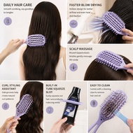 Hollow-drained Wide Tooth Comb Irritation-free Scalp Comb Bounce-enhanced Curl Defining Brush