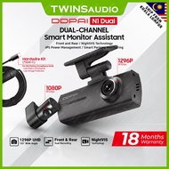 DDPAI N1 / N2 2K Dual Dashcam Front and Rear Smart Monitor Assistant NightVIS 1296P