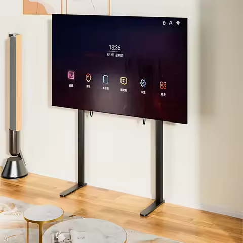Universal TV Floor Stand Base For 55''-90" Plasma LCD Flat Screen Height Adjustable Monitor Mount Ar