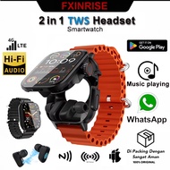GT8 2 in 1 Smart Watch With Earbuds Smartwatch TWS Bluetooth Earphone HeartRate Blood Pressure Monit