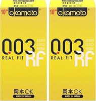 Okamoto 003 Real Fit Condoms, 10ct (Pack of 2)