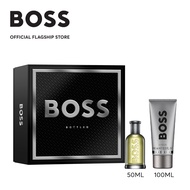 BOSS Bottled Fragrance Holiday Set Box (BOSS Bottled EDT 50ml + BOSS Bottled Mens Shower Gel 100ml)