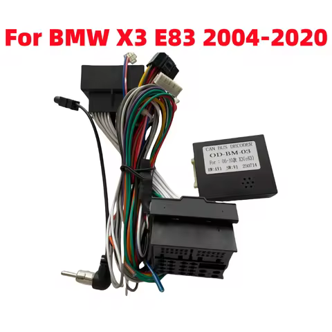 Car Radio Canbus Box Decoder OD-BMW-03 For BMW X3 E83 2004-2020 Android 2 Din GPS Receiver 16 PIN Wi