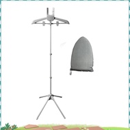 Steamer Stand with Ironing Gloves for Clothes, Foldable Adjustable Garment Steamer Rack with Two Cli