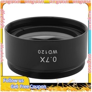 【D&F】WD120 0.7X Trinocular Stereo Microscope Auxiliary Objective Lens Barlow Lens 48mm Thread
