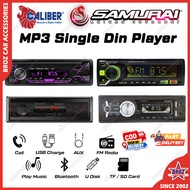 🔥MP3 PLAYER SAMURAI KATANA Caliber Universal Single Din Player USB MP3 SD AUX FM Radio Stereo App Co