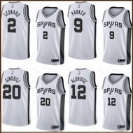 HQ5 NBA Jersey Spurs Aldridge Leonard Ginobili Parker Basketball Jersey Sports Vest White City Editi