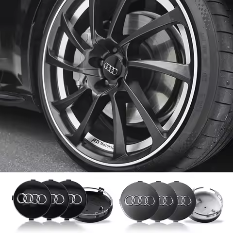 4PCS 59mm Car Wheel Center Hub Caps Tire Rim Covers Replacement Decoration For AUDI A3 8P 8V 8L A6 C