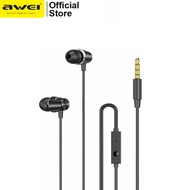 Awei PC-2 Earphones Mini Stereo In-Ear Earbuds Explosive Bass Headphones with 3 Sizes of Earphone