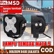 2PCS Lampu Tembak Sorot 50 watt Lampu Dotrex 5 Mata Spotlight 50w Motor Mobil Truck Off Road 10-80 V