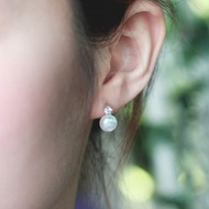 CLAIR Pearls 經典天然淡水珍珠鑽石耳環