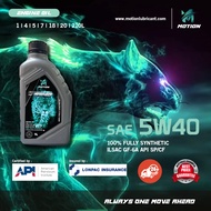 MOTION 5w40 1L API SP Fully Synthetic Engine Oil Car Lubricant Minyak Hitam Enjin Kereta Proton Toyota Nissan Honda Oil