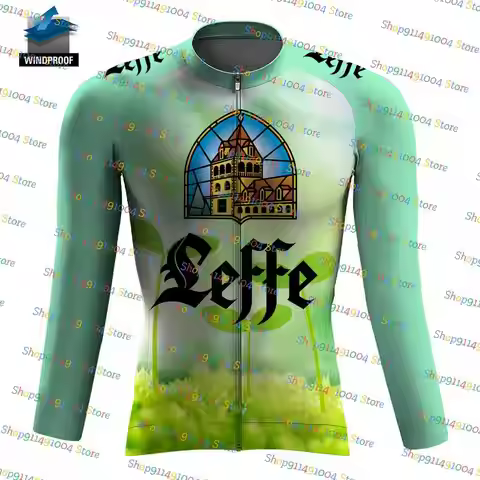 2024 Leffe Belgium Beer Men‘s Cycling Jersey Long Sleeve Rode Bike Mtb Maillot Ropa Ciclismo