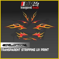 ❀ ❏ ◮ TRANSPARENT CLICK 125 V2 FIRE DECAL