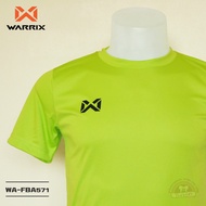 WARRIX เสื้อกีฬาสีล้วน เสื้อฟุตบอล WA-FBA571 / WA-FBA071 สีเขียวสะท้อน G2 วาริกซ์ วอริกซ์ ของแท้