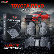 พรมปูพื้นรถTPE 3D Toyota Revo ปี2015-2025 ไม่มีกลิ่น กันน้ำ revo2025 revo2024 revo2023 revo2022 revo