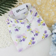 Women's long-sleeved shirt in smooth silk fabric/samboutique/LM001/