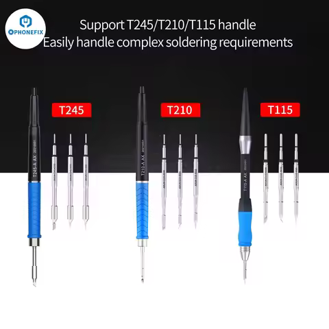 AIXUN T115 T245 T210 Soldering Handle For T420D T3A T3B Soldering Station C115 C210 C245 Iron Tips F