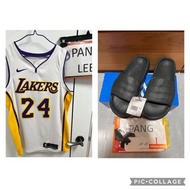 Nike Kobe Lakers swingman jersey Adidas adilette 22 sandals slippers