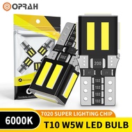 Oprah 2pcs Super Bright T10 W5W LED Bulb 7020 7SMD Parking Light Roof Light Turn Signal Car Lighting