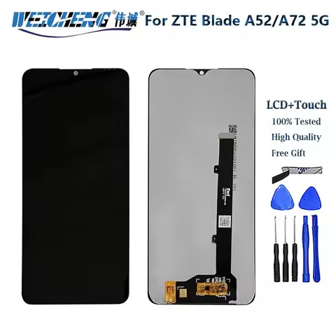 6.52“ Original LCD For ZTE Blade A52 A72 5G LCD Display+Touch Screen Digitizer Assembly For ZTE A72 