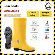 Korakoh 7000 | Heavy duty rubber shoes | Kasut getah | Kasut phua chu kang Hujan Kebun with lining K