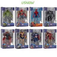 USNOW Spider Man Action Figures Kids Gift Marvel Toys Marvel Action Figure Home Decoration Anime Avengers Hulk Iron Man Figure Statue