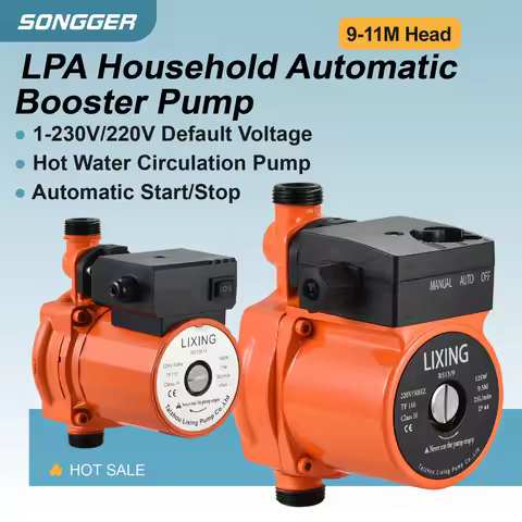 LPA Water Booster Pump 1-230V/220V Default Voltage 9-11M 1.5-1.8m3/h G3/4"/G1-1/2" Hot Water Circula