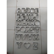 6 cm letter donut mold.