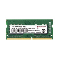 RAM NOTEBOOK (แรมโน้ตบุ๊ค) TRANSCEND 16GB JM DDR4 2666 SO-DIMM 2Rx8 1.2V // แรมสำหรับโน้ตบุ๊ค