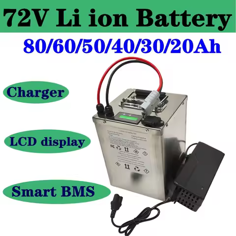 20S 72V 20Ah 30Ah 40Ah 50Ah 60Ah 70Ah 80Ah Lithium ion battery with BMS 3000W for motorcycle electri