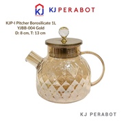 KJ Furniture - 1L Borosilicate Pitcher YJBB-004 Gold