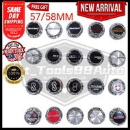 All Size 57/58MM Chrome Rim Cap Sport Rim Wheel Cap Yolk/Rays/WEDSSPORT/SSR/Advan /Vatanabe/Racing T