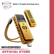 MOVESPEED WD20-1T Portable SSD – Ultra-Fast 2070MB/s Efficient Heat Dissipation Retractable Port Wov