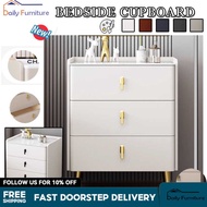 DF Bedside Table Sideboard Solid Wood Smart Combination Lock Storage Bedroom Side Cabinet 6b2