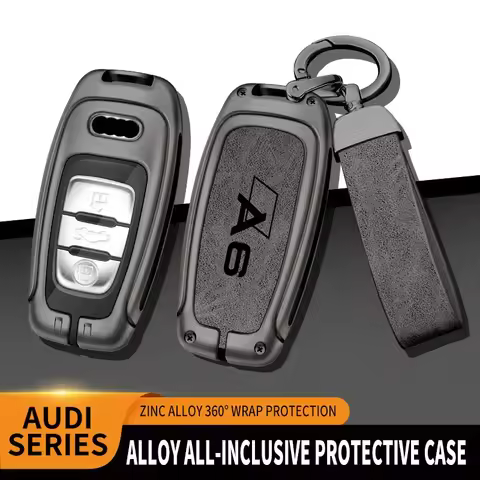 Zinc alloy car key case suitable for Audi A6 car remote control protective cover Audi A6 car key she