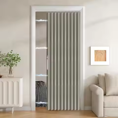 Magnetic Door Curtain Pleated Door Curtain Folding Door Curtains Accordion Door Closet Door Curtain 