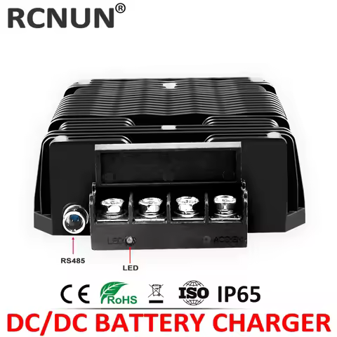 RCNUN DC 10-60V 12V 24V 36V 48V to DC 14.6V 18.2V 29.2V 43.8V 900W LiFePO4 Lithium Battery Charger B