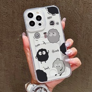 Card Bag Slot Casing for iPhone X XR 14 15 17 Air 16 16E 11 12 13 Pro Xs Max 6s 6 7 8 Plus Lovely Mo