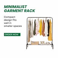 Solid DIY Minimalist Open Wardrobe Closet Drying Rack Almari Pakaian Baju Besi Rak Pengering Baju