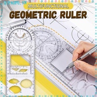 NENTEY Multifunctional Geometric Ruler Primary Junior School Office Architecture Supply Drawing Rule