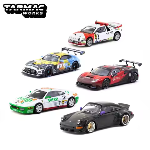 Tarmac Works 1: 64 Mercedes-AMG GT3 Porsche 911 GT3 R Mercedes-Benz AMG GT3 Ferrari 488 348 Alloy Ca
