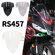 Aprilia Motorcycle Accessories, RS457 Motorcycle Modified Front Windshield, Smoked Black Transparent