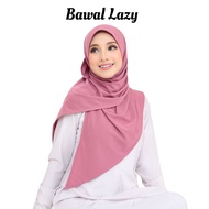 BAWAL LAZY MOSCREP PLAIN 🔥Ready Stock 🔥Tudung Sarung  😍 Tudung Borong Murah Bawal Lazy Cotton Instant Shawl Sarima