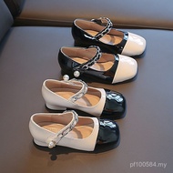 Spring Autumn Little Girl Single Shoes 2025 Girl Baby Leather Shoes Children Fashion Princess Shoes 