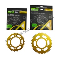 【AJI RACING】415 GOLD YAMAHA Y15ZR/Y16ZR/FZ150 Rear Sproclet Spoket Belakang (37T-44T)