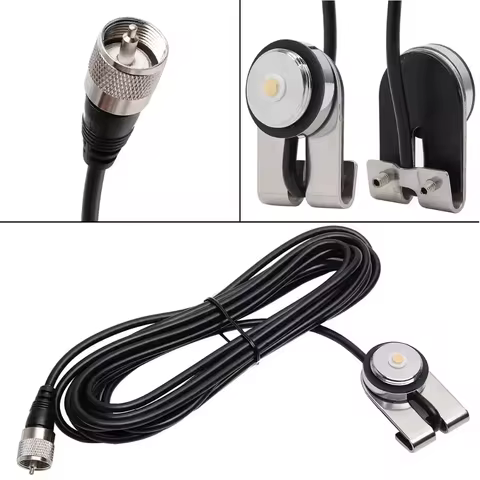 ABBREE N-2 NMO 5M/16.4ft Coaxial Extend Cable for QYT KT-8900D 7900D Baojie BJ-218 318 Mobile Car Ra