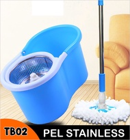 OMG Spin mop 360 rotated alat pel lantai Mop murah kain pel Alat Pembersih Praktis Pel-pelan Otomati
