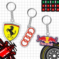 GANTUNGAN F1 Formula One Team Logo Keychain Cute F1 Team LogoKeychain